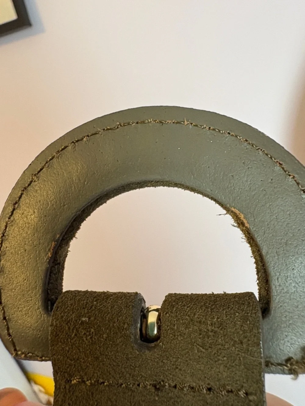 Express Green Leather Suede Unique Buckle Belt size M